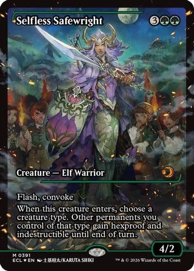 Selfless Safewright Showcase Lorwyn Eclipsed Magic card