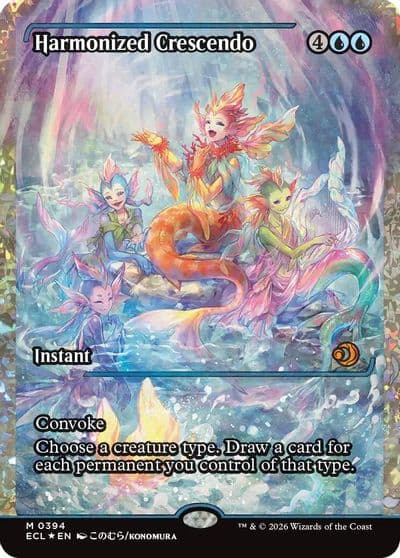 Harmonized Crescendo 0394 Showcase Fracture Foil Lorwyn Eclipsed Magic card