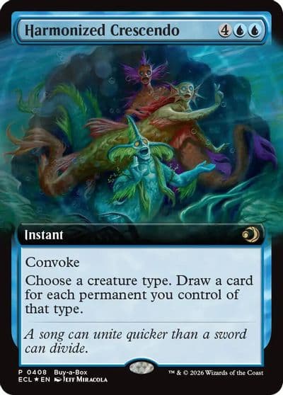 Harmonized Crescendo Extended Art Buy-A-Box Promos Magic card