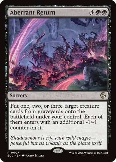 Aberrant Return Commander: Lorwyn Eclipsed Magic card