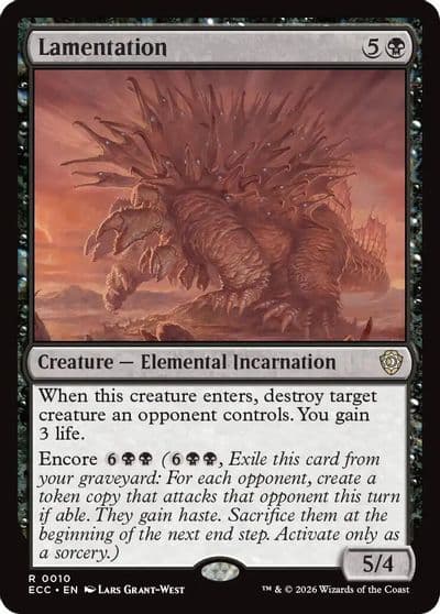 Lamentation Commander: Lorwyn Eclipsed Magic card