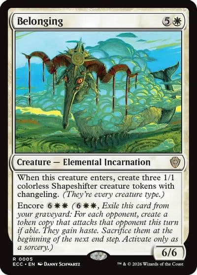 Belonging Commander: Lorwyn Eclipsed Magic card