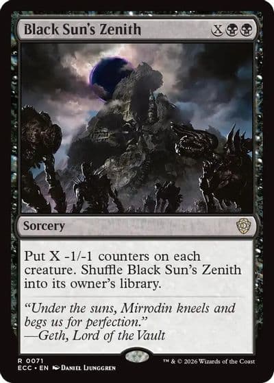 Black Suns Zenith Commander: Lorwyn Eclipsed Magic card