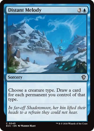 Distant Melody Commander: Lorwyn Eclipsed Magic card