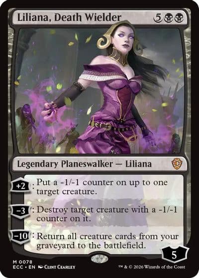 Liliana Death Wielder Commander: Lorwyn Eclipsed Magic card