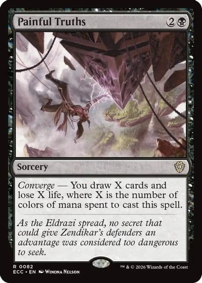 Painful Truths Commander: Lorwyn Eclipsed Magic card
