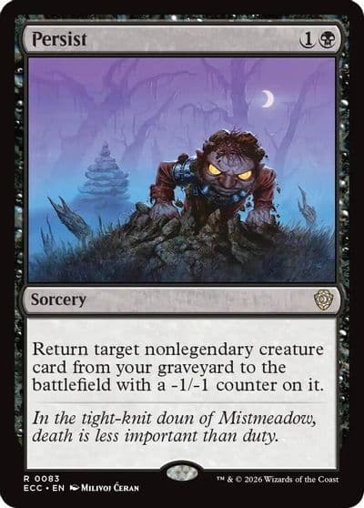 Persist Commander: Lorwyn Eclipsed Magic card
