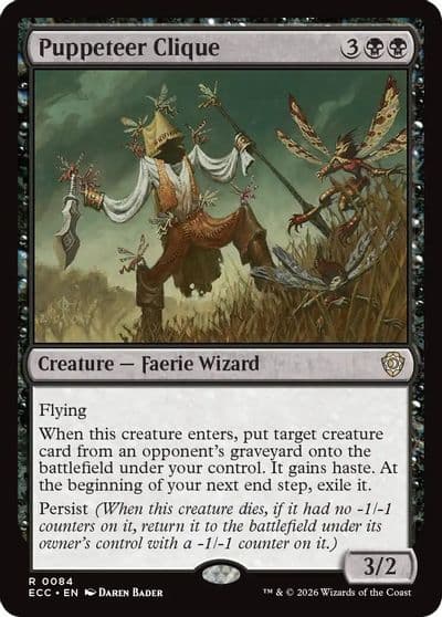 Puppeteer Clique Commander: Lorwyn Eclipsed Magic card