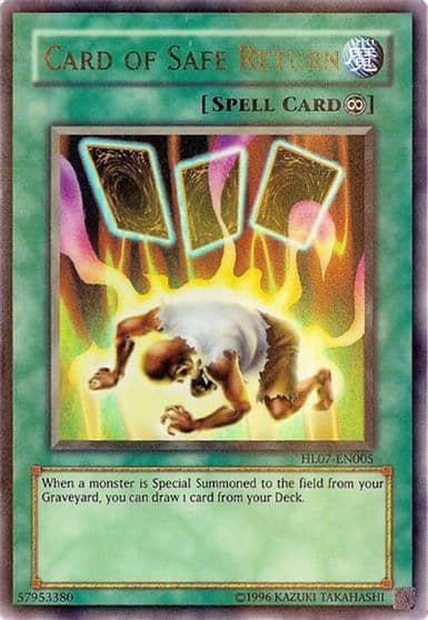 Card of Safe Return Hobby League 7 Yu-Gi-Oh! card