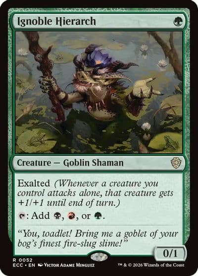 Ignoble Hierarch Commander: Lorwyn Eclipsed Magic card