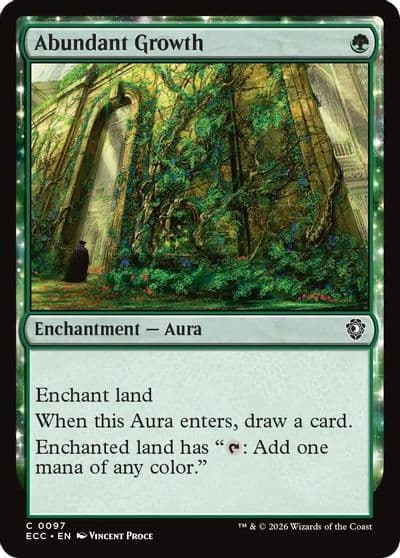 Abundant Growth Commander: Lorwyn Eclipsed Magic card
