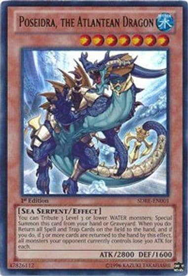 Poseidra the Atlantean Dragon Structure Deck: Realm of the Sea Emperor Yu-Gi-Oh! card