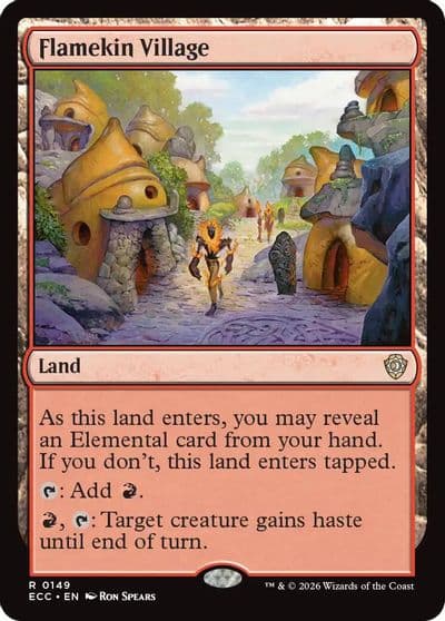 Flamekin Village Commander: Lorwyn Eclipsed Magic card