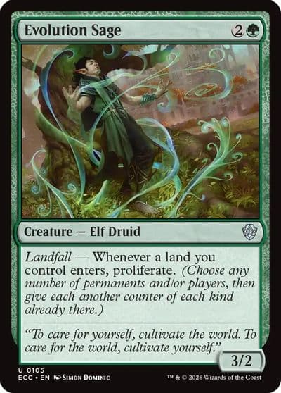 Evolution Sage Commander: Lorwyn Eclipsed Magic card