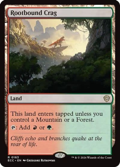 Rootbound Crag Commander: Lorwyn Eclipsed Magic card
