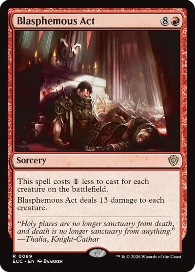 Blasphemous Act Commander: Lorwyn Eclipsed Magic card