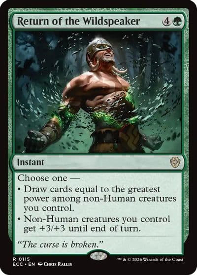Return of the Wildspeaker Commander: Lorwyn Eclipsed Magic card