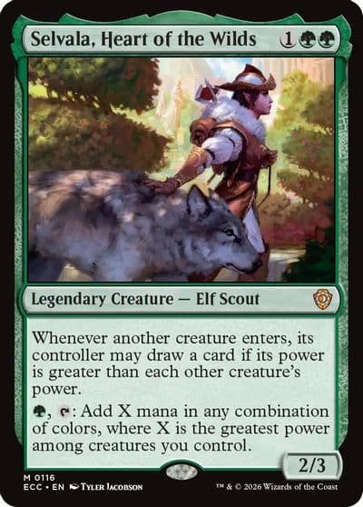 Selvala Heart of the Wilds Commander: Lorwyn Eclipsed Magic card
