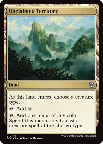 Unclaimed Territory Commander: Lorwyn Eclipsed Magic card