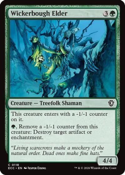 Wickerbough Elder Commander: Lorwyn Eclipsed Magic card