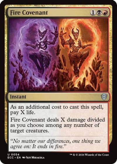 Fire Covenant Commander: Lorwyn Eclipsed Magic card