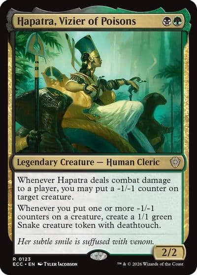 Hapatra Vizier of Poisons Commander: Lorwyn Eclipsed Magic card