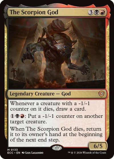 The Scorpion God Commander: Lorwyn Eclipsed Magic card