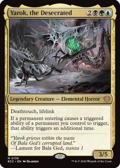 Yarok the Desecrated Commander: Lorwyn Eclipsed Magic card