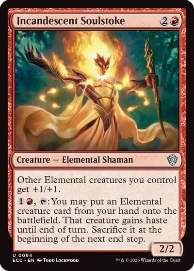 Incandescent Soulstoke Commander: Lorwyn Eclipsed Magic card