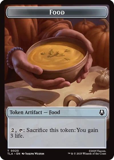 Food 0020 Ally 0007 Double Sided Token Avatar: The Last Airbender Magic card