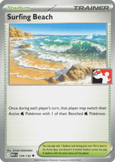 Surfing Beach Prize Pack Series Cards Pokemon card