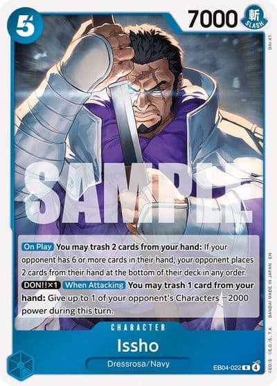 Issho EB04 022 The Azure Sea's Seven One Piece card