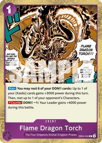 Flame Dragon Torch The Azure Sea's Seven One Piece card