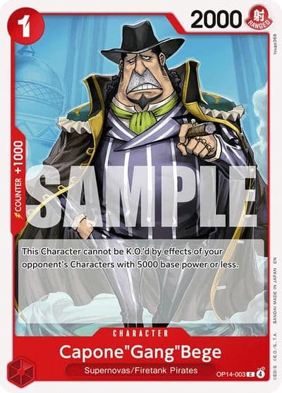 CaponeGangBege The Azure Sea's Seven One Piece card