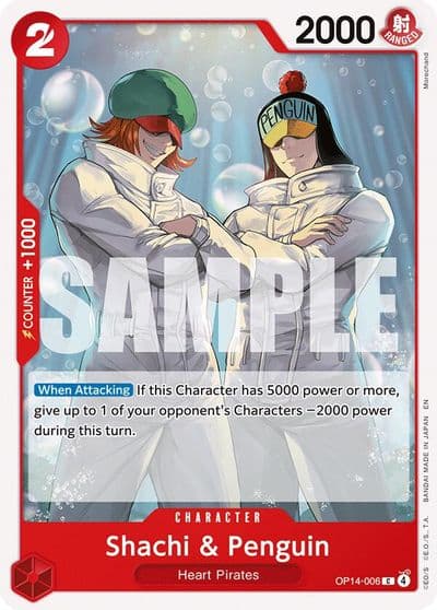 Shachi and Penguin The Azure Sea's Seven One Piece card