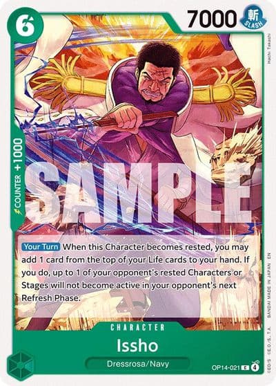 Issho OP14 021 The Azure Sea's Seven One Piece card