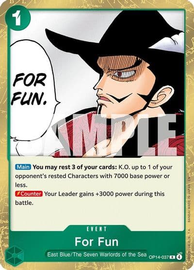 For Fun The Azure Sea's Seven One Piece card