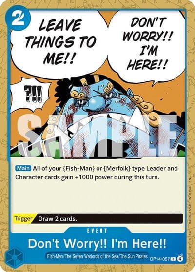 Dont Worry Im Here The Azure Sea's Seven One Piece card