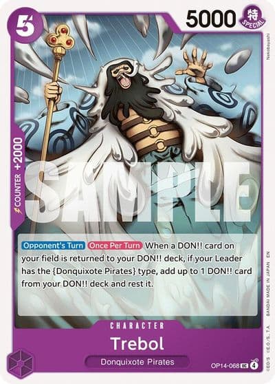Trebol The Azure Sea's Seven One Piece card