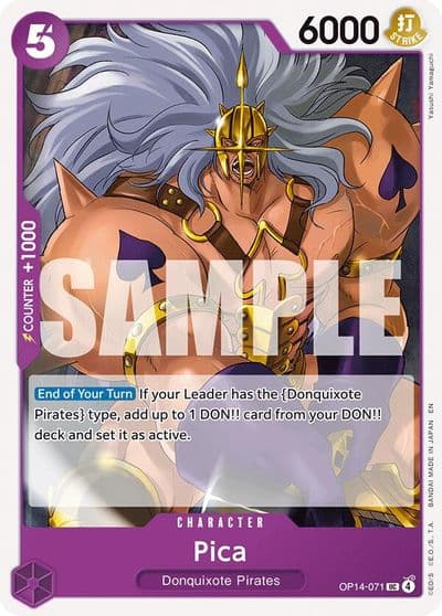 Pica The Azure Sea's Seven One Piece card