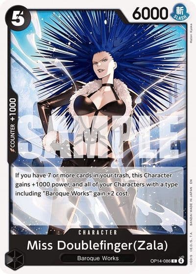 Miss DoublefingerZala The Azure Sea's Seven One Piece card