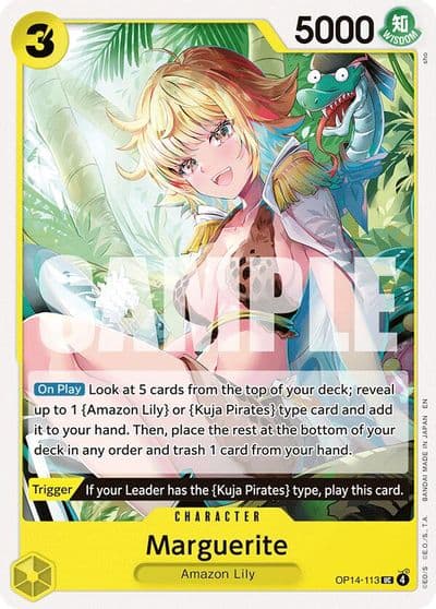 Marguerite The Azure Sea's Seven One Piece card