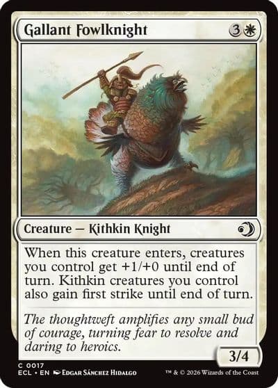 Gallant Fowlknight Lorwyn Eclipsed Magic card