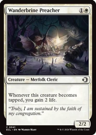 Wanderbrine Preacher Lorwyn Eclipsed Magic card