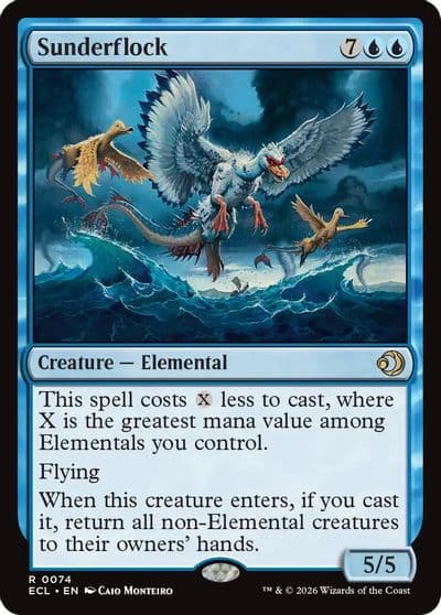 Sunderflock Lorwyn Eclipsed Magic card