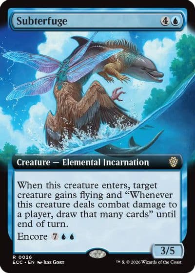 Subterfuge Extended Art Commander: Lorwyn Eclipsed Magic card