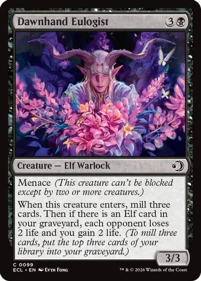 Dawnhand Eulogist Lorwyn Eclipsed Magic card