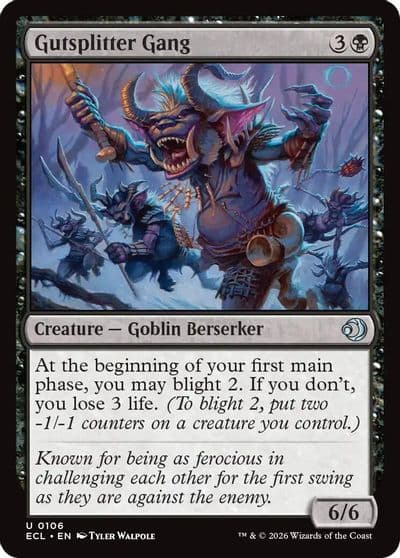 Gutsplitter Gang Lorwyn Eclipsed Magic card
