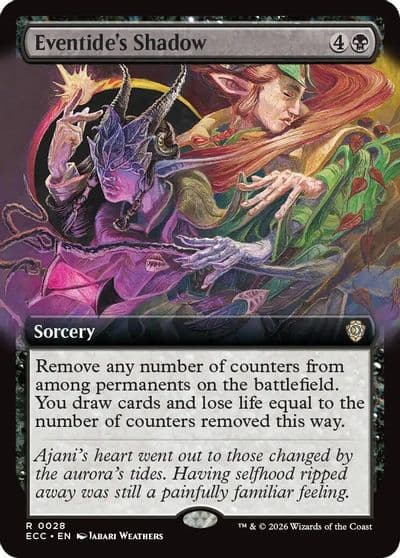Eventides Shadow Extended Art Commander: Lorwyn Eclipsed Magic card