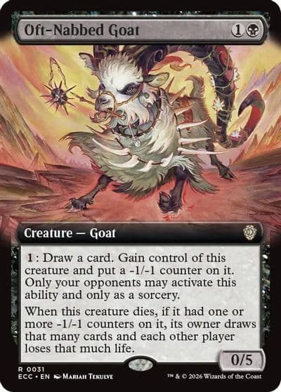Oft Nabbed Goat Extended Art Commander: Lorwyn Eclipsed Magic card